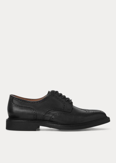 Men's Polo Ralph Lauren Asher Leather Wingtip Shoes | 927081CMQ